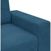 Sofa-kėdė, mėlyna, 100x78x80 cm, aksomas
