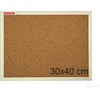 Memoboards Medinė kamštinė lenta 40x30 cm AMEX MTC040030