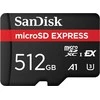 SanDisk 512 GB microSD Express kortelės stambus planas