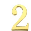 Haushalt Durų numeris "2", aukso spalvos, 45 mm