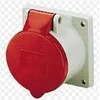 Mennekes Tiesus raudonas skydinis lizdas 32A 400V IP44 (MEN3451)