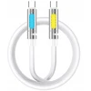 „Mentor BWOO X325C-C“ kvapnus kabelis USB-C - USB-C 240W baltas