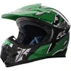Mentor Nežinomas Motociklininko šalmas HD-806, M (57-58 cm), juoda/žalia