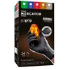 Mercator Medical Nitrilinės pirštinės Mercator GoGrip ONE-BY-ONE, juodos, M, 100 vnt.