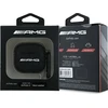 Mercedes AMG AMA4SLWK AirPods 4 dėklas, baltos spalvos, odinis, baltos spalvos, su logotipu