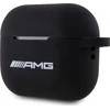 AMG AMAP2RBK AirPods Pro 2 (2022/2023) dėklas juodos spalvos Silicone with baltos spalvos Logo