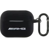 AMG AMAP2RBK AirPods Pro 2 (2022/2023) dėklas juodos spalvos Silicone with baltos spalvos Logo