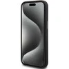 Mercedes AMG AMHMP15S23SSPK Apple iPhone 15 / 14 / 13 6.1″ juodos spalvos kietas dėklas with Silicone Large Rhombuses Pattern and