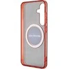 Mercedes Benz Samsung Galaxy S24 AMG dėklas Transparent Bicolor MagSafe (AMHMS24S23HBCK) juodos spalvos