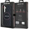 Mercedes AMG AMHMS24S23SMRK S24 S921 juodos spalvos kietas dėklas with Silicone Carbon Pattern and MagSafe