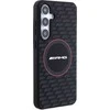 Mercedes AMG AMHMS24S23SMRK S24 S921 juodos spalvos kietas dėklas with Silicone Carbon Pattern and MagSafe