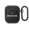 Mercedes "AMG Leather Big Logo" - "Apple AirPods" dėklas, juodos spalvos