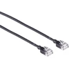 Mercodan Tinklo kabelis RJ-45, Cat.6a, U/UTP, LSZH, Slim, juodas, 10 m (371928100)