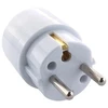 Mercodan E-Line kištuko adapteris iš Schuko/Pin-žemės į DK M/žemės, 250V, 16A, baltas