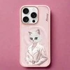 „Nimmy Magnetic“ madingas mielas augintinio formos „MagSafe“ dėklas, skirtas „iPhone 16 Pro Max“ – rožinis