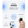 MERCUSYS MA20NB WiFi5 USB nano adapteris (AC650, 2,4GHz/5GHz, Bluetooth 5.0, USB 2.0)
