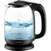 Mesko | Virdulys | MS 1302b | Electric | 2200 W | 1.7 L | Glass | 360° rotational base | Juodas
