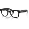 Išmanieji akiniai RayBan Meta Wayfarer Gen 2, juodi rėmeliai ir skaidraus-pilko gradiento lęšiai, standartinis dydis