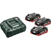Metabo Įkroviklio ir akumuliatorių 3 x 4,0 Ah rinkinys (685132000), 18 V