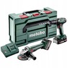 Rinkinys įrankių Metabo Rinkinys COMBO 18V SB 18 + W 18 L 9-125 1*2.0AH 1*4.0AH