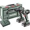 Rinkinys įrankių Metabones Metabo Combo-Set SB 18 + SSD 18 LT 200 BL -Akumuliatorinis smūginis suktuvas - gręžtuvas, Akumuliatorinis veržliasukis inkl. Akku, inkl. Ladegerät (685197000)