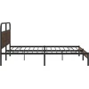 Lova Lovos rėmas be čiužinio, rudas ąžuolo, 183x213cm, metalas