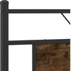 Lovos rėmas be čiužinio, dūminio ąžuolo, 180x200cm, metalas