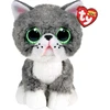TY Beanie Boos Pliušinis žaislas - pilkas kačiukas, 15 cm