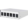 Metz METZ CONNECT AP Keystone korpusas 6 jungčių grynai baltas RAL9010