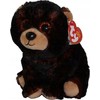 TY MGA Beanie Babies Rudasis juodasis lokys Kodi 15cm