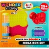 MGA Kūrybinis mega rinkinys Wonder Factory Never Dry Dough &amp; Sand Mega Box Set 595298-EUC