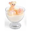 Mia Home Mondex Žvakė puodelyje TEDDY BEAR vaškas 11x14cm kremas