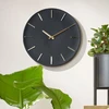 ALIUMININIS SIENINIS LAIKRODIS Juodas SKERSMUO 35,5CM MICA 2085843