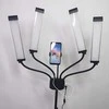 Michaelmarinelli 4 keturgubos lanksčios LED kosmetinės lempos nuotraukoms ir vaizdo įrašams, 65 W / M65, juodos