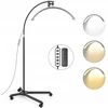 Michael Marinelli kosmetinis veidrodis LED kosmetinė besėmė lemputė Moon skirta makiažui, nagams, blakstienoms 45W +Pultas / GX585R-PRO Juoda