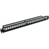 „MicroConnect 19“ tuščia komutacinė panelė, 24 prievadų, 1U, metalinė, PP-004BLANK