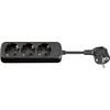 MicroConnect 3 lizdai 1,5 m juodos (GRU003B- WOS)
