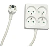 Listwa zasilająca MicroConnect MC-PSSQUARE040150FRW Rozgałęziacz 4 gniazda 1,5m Baltas