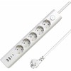 „MicroConnect“ maitinimo blokas USB „Schuko“ maitinimo blokas 5 lizdai 1,5 m Baltas (MC-GRU00515WS-USB)