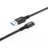 Kabelis USB MicroConnect USB-C - USB-A 0,15 m Juodas (Premium USB-C to USB-A kabelis)