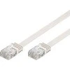 „MicroConnect CAT6 UTP 2M“ plokščias kabelis, Baltas (V-UTP602W- FLAT)