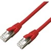 MicroConnect CAT6A S/FTP 15m Raudona LSZH