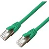 MicroConnect CAT6A S/FTP 15m Žalias LSZH