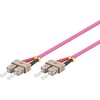 Microconnect FIB222010-4 InfiniBand / šviesolaidinis kabelis 10m SC rožinis