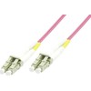 MicroConnect FIB440450P optinis kabelis 50m LC ST OM4 rožinis