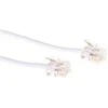 MicroConnect Telefonas RJ11, 6P / 4C, 1m (MPK181W)