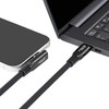 Kabelis USB MicroConnect USB-C - USB-C 2 m Juodas (MC-LS-USB4CC0.5-A)