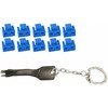 MicroConnect Microconnect MC-RJ45PORTBLOCK-B RJ-45 prievado užrakinimo raktas Juoda, Mėlyna 10 vnt.