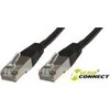 MicroConnect Patchchord SSTP CAT6 LSZH, juoda 1m (SSTP601S)