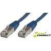 MicroConnect Patchcord, S/FTP, CAT6, 0.25m, LSZH, mėlyna (SSTP60025B)
